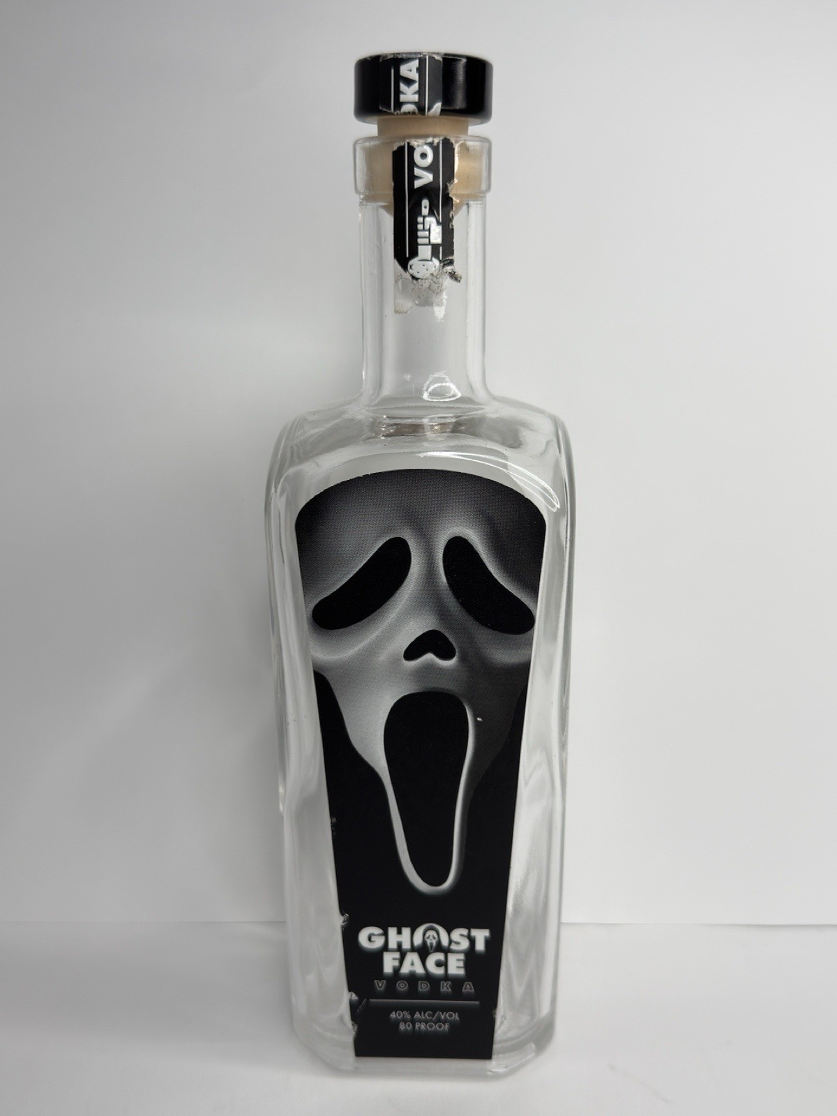 GHOST FACE VODKA KILLER EMPTY BOTTLE