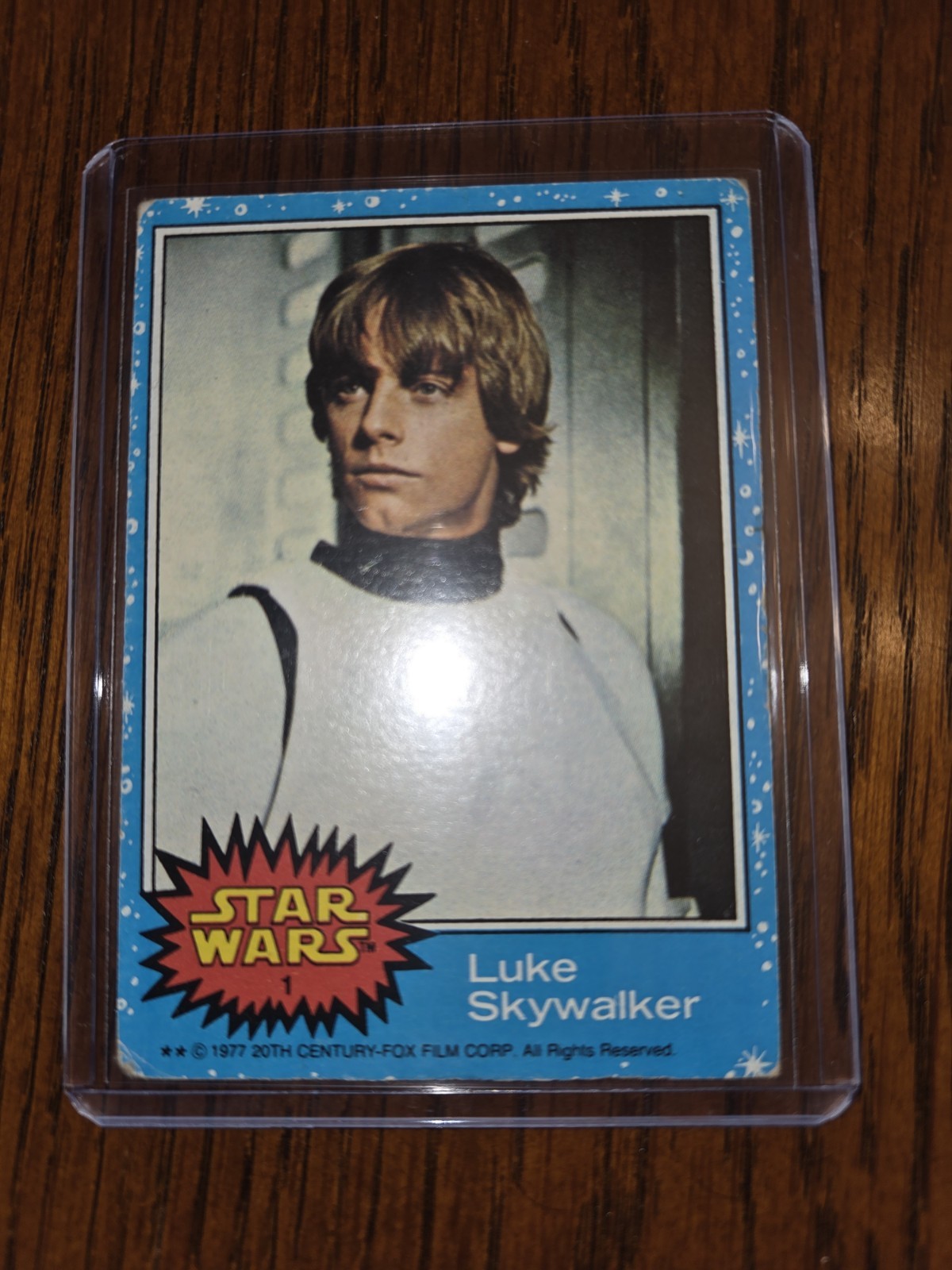 1977 Topps Star Wars #1 Luke Skywalker - Series 1 Blue Border - Original