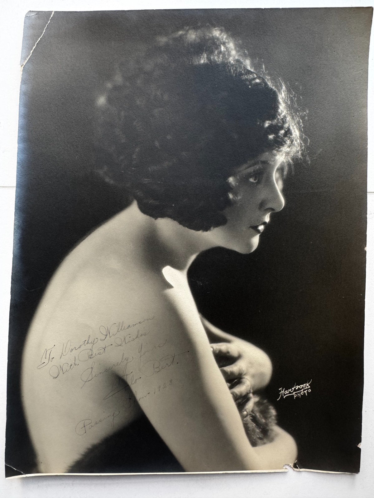 Incredible Flo Bert 1920s Photographed by Fred Hartsook Portrait Photo Signed