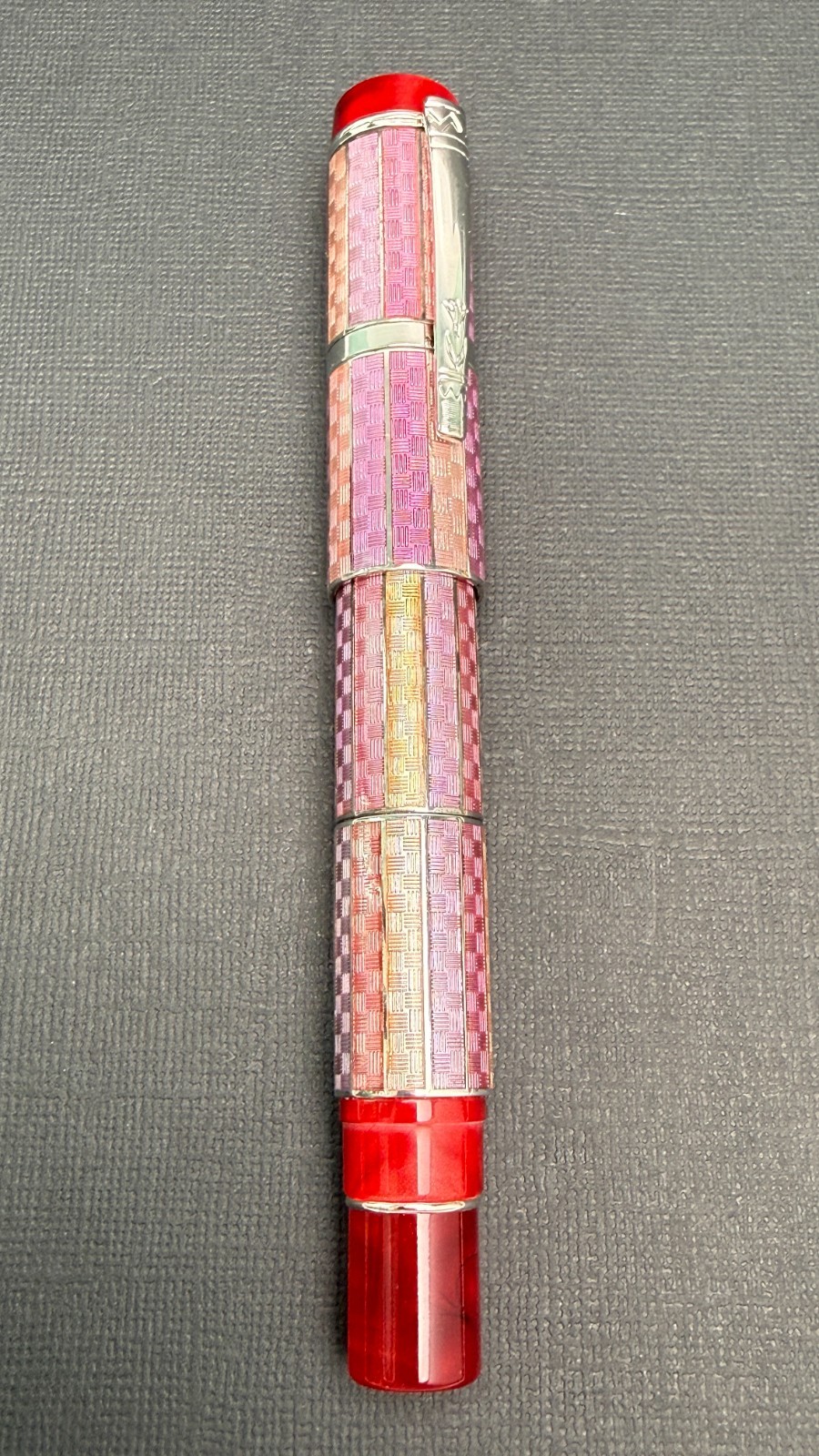 Laban Carnival and Sterling Silver Rollerball Pen Pink - grip not original
