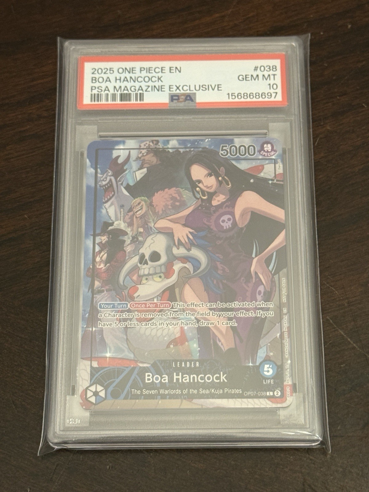 2025 One Piece Boa Hancock PSA Magazine Exclusive #038  PSA 10