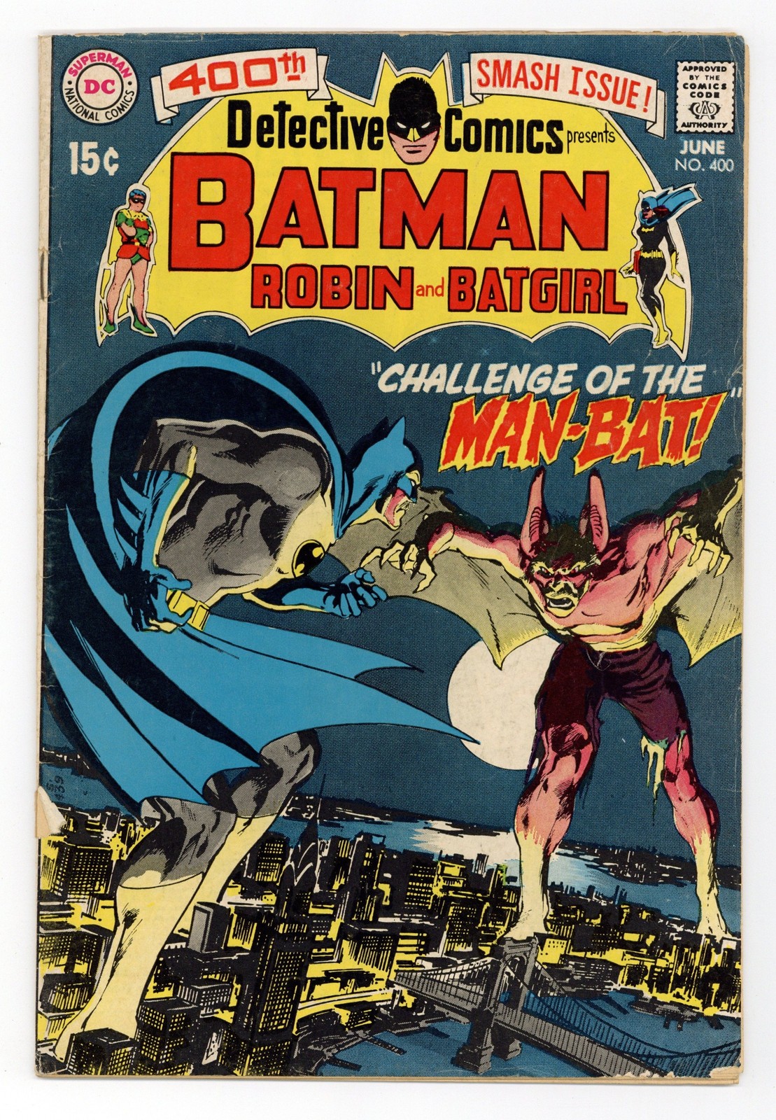 Detective Comics #400 GD/VG 3.0 1970 1st app. Man-Bat