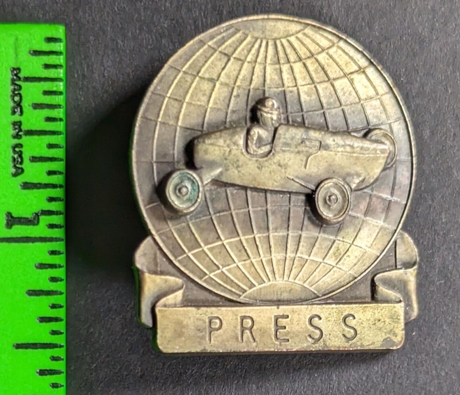 Vintage 1911-1920 Indianapolis 500? Indy Car Race Press Pinback Pin