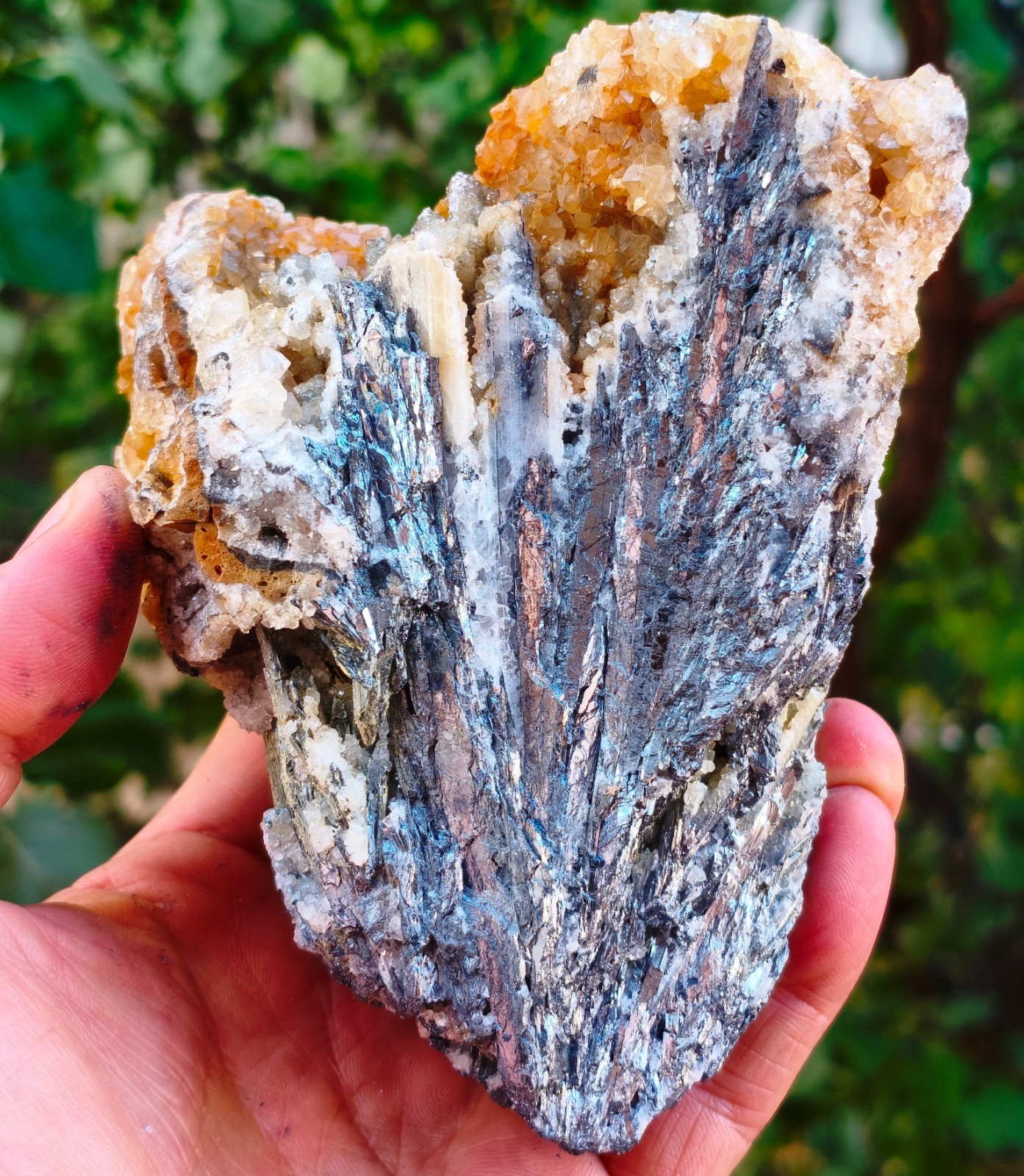 2 lb 4.5 oz Rare Big Metalic Stibnite Crystal Cluster Antimony Ore