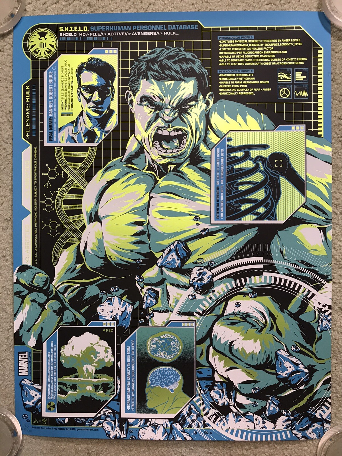 The Incredible Hulk Avengers Disney Art Print Poster Movie Mondo Anthony Petrie