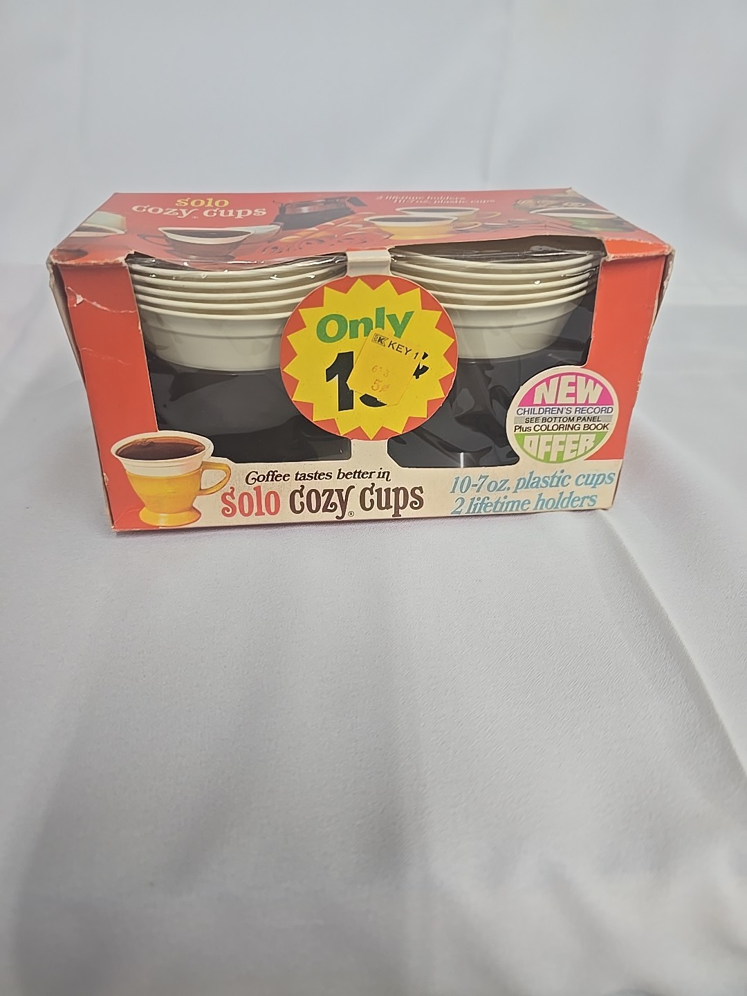 Solo Cozy Cup Starter Pack 10 Cups, 2 Holders, 1980s Vintage, Made in USA