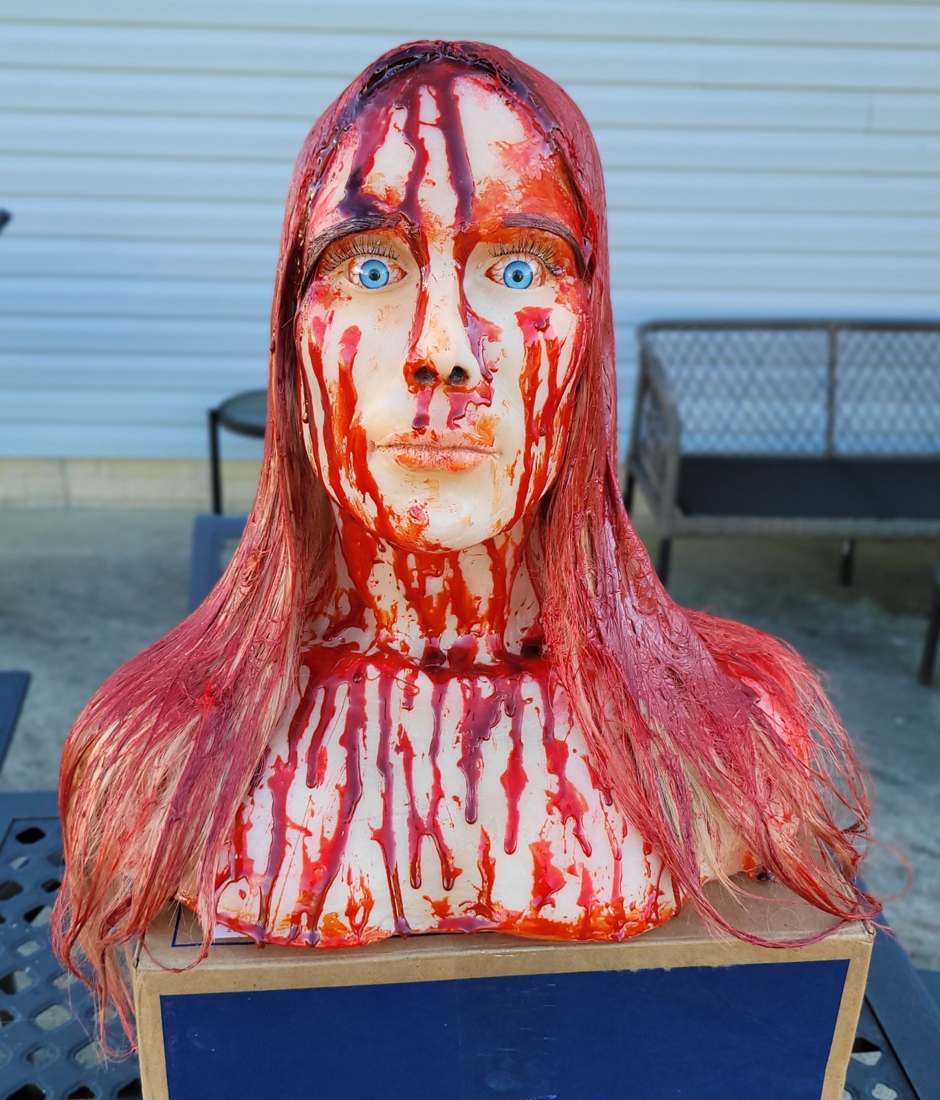 Carrie White 1:1 Scale Bust Horror Movie Statue Prop Head No Mask Stephen King