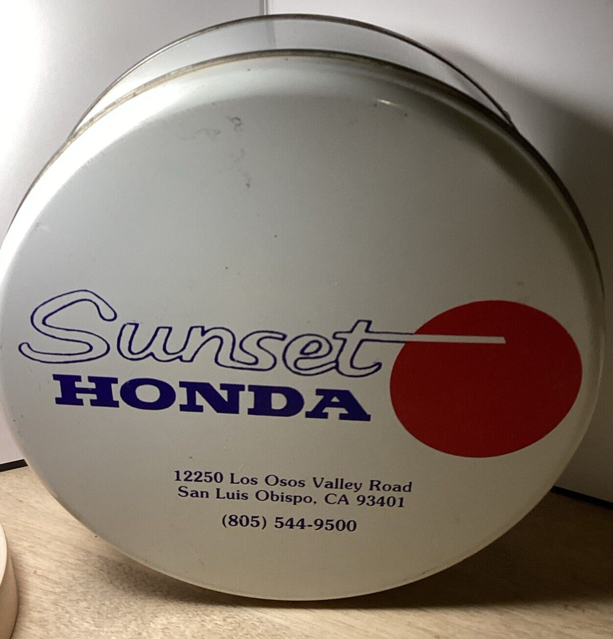 Vintage Advertising Honda Tin Sunset Honda San Luis Obispo California