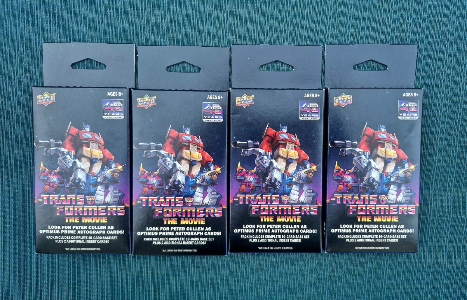 Upper Deck Transformers The Movie Sealed Trading Card Packs Lot of 4 (12 Cards) 
