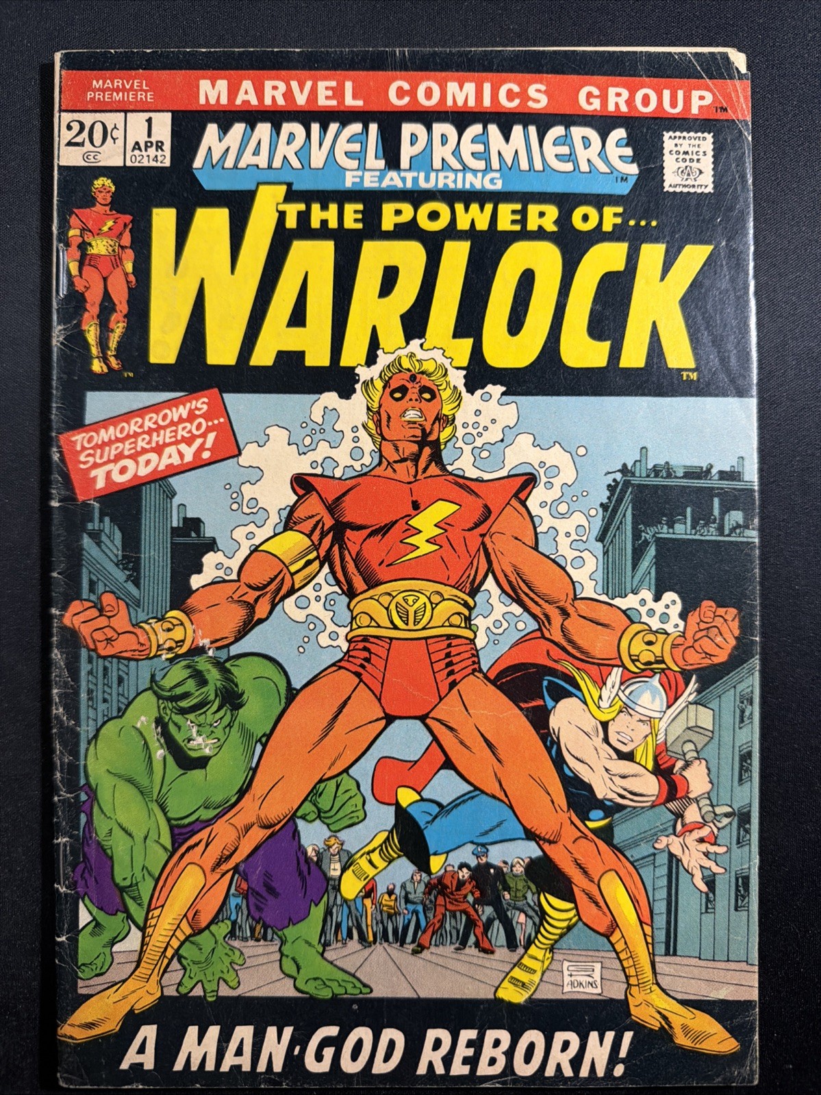 Marvel Premiere #1 1972 Adam Warlock 1st Appearance Marvel Comics G/VG *A2