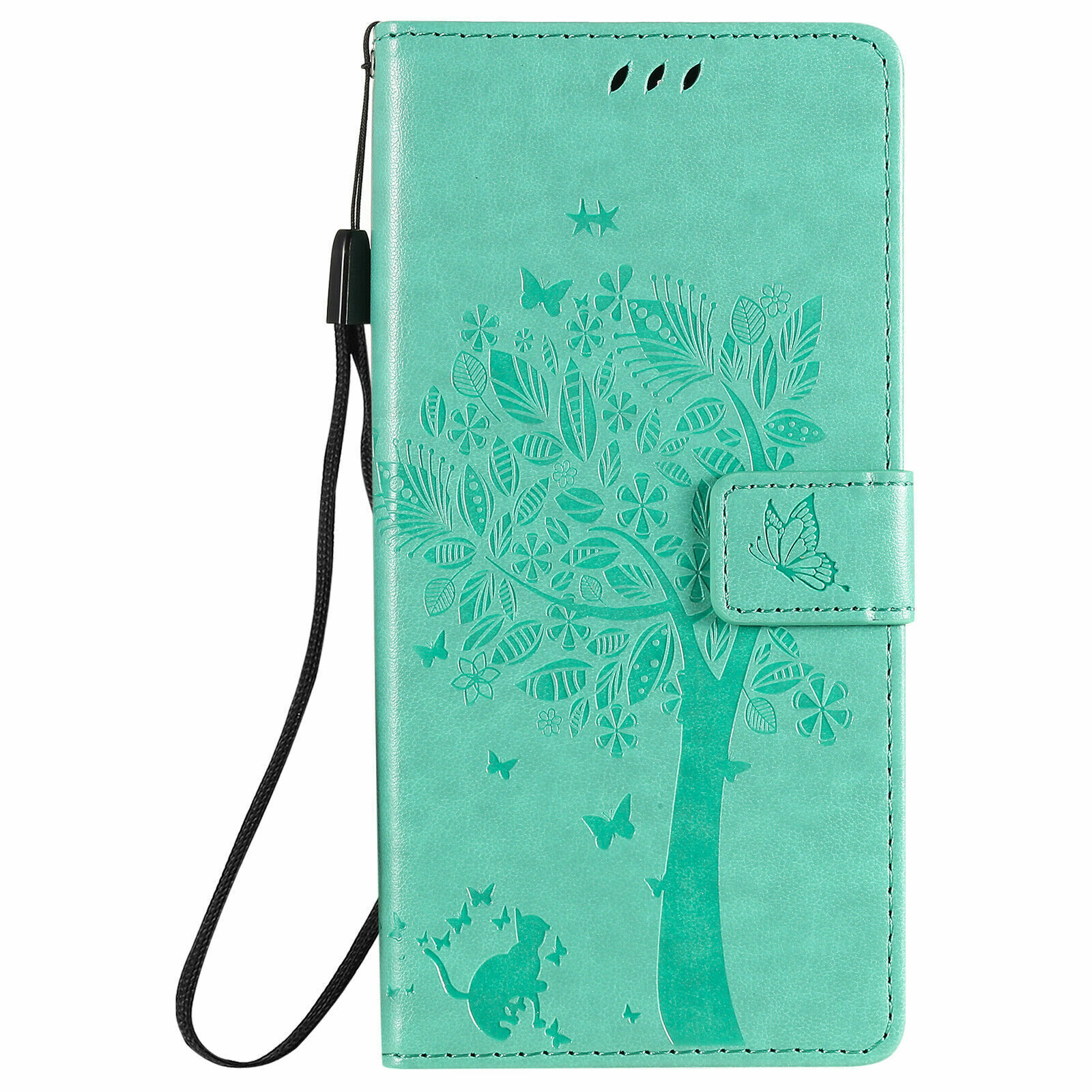 Tree Leather Wallet Phone Case For Huawei Honor 30 10 8X 9X X10 V20 9A 9C