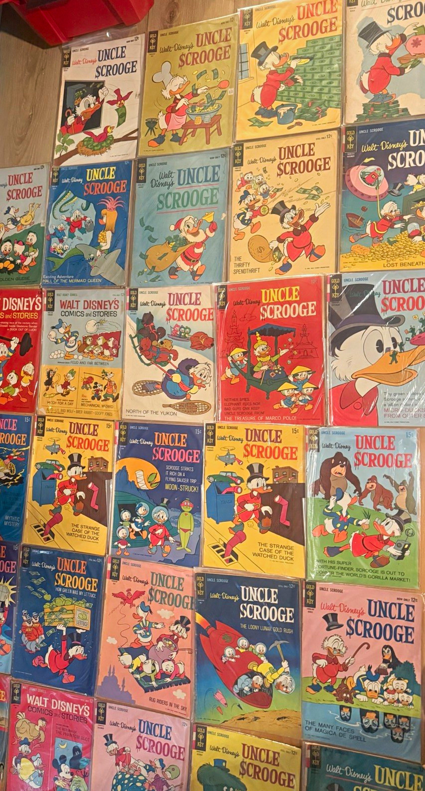 Gold Key Walt Disney Uncle Scrooge Comic Book Lot - Uncle Scrooge & Donald Duck