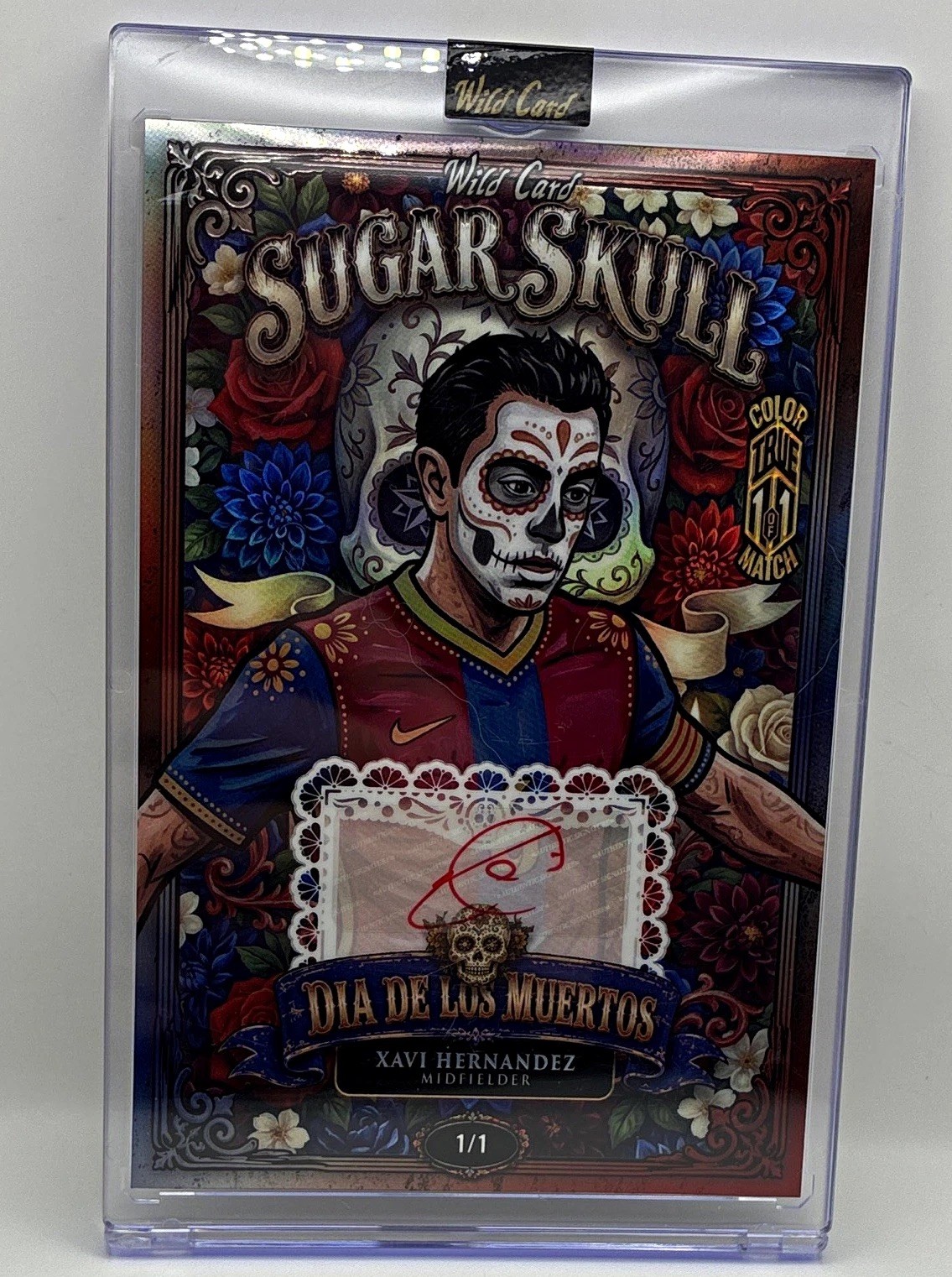 Wild Card 2026 Sugar Skull Dia de los Muertos Xavi Hernandez Auto TRUE 1/1