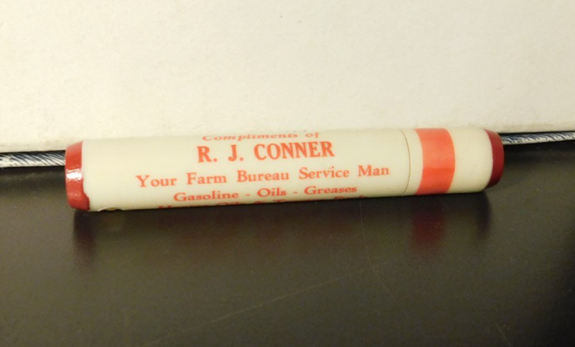 Vintage R.J. Conner Farm Service Tractor Gasoline-Oils-Greases Advertising.