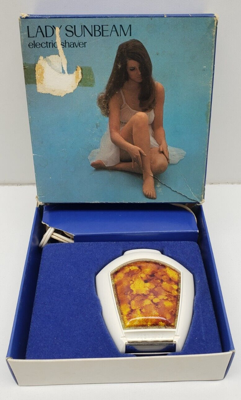 Vintage 1974 Lady Sunbeam Women's Electric White Razor Shaver With Box Vintage 1974 Lady Sunbeam Women's Electric White Razor Shaver With Box