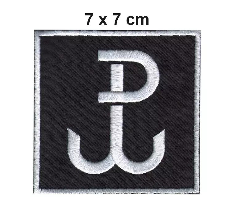 Polska Walczaca Kotwica Polish Poland Anchor Sew Iron On Embroidered Patch