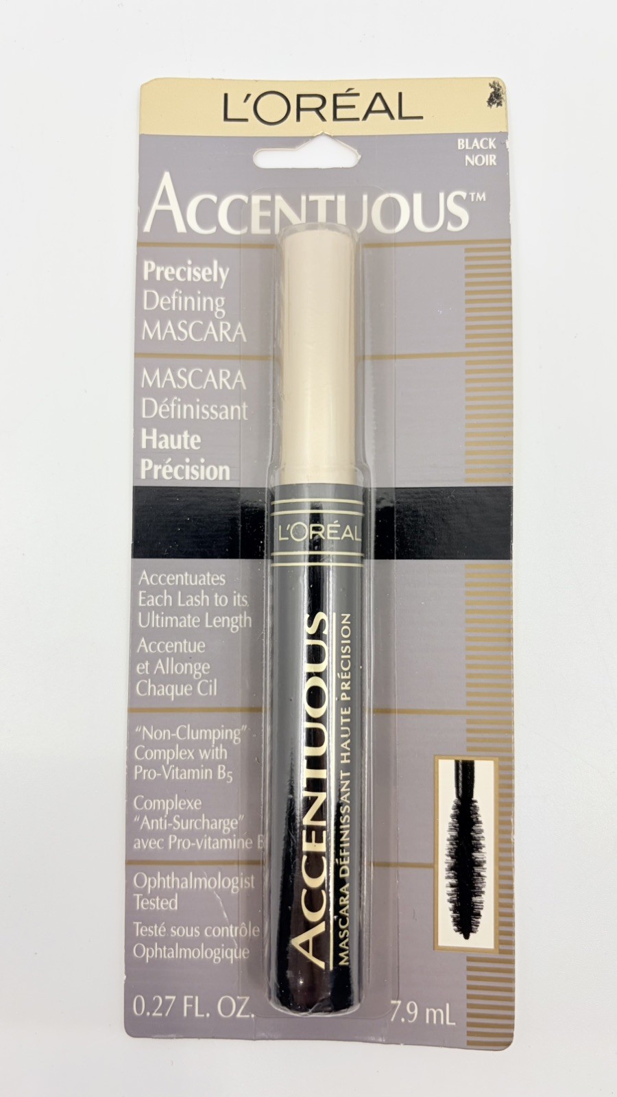 Vintage L’Oreal Accentuous Mascara Black New Old Stock 0.27 fl oz/7.9 ml