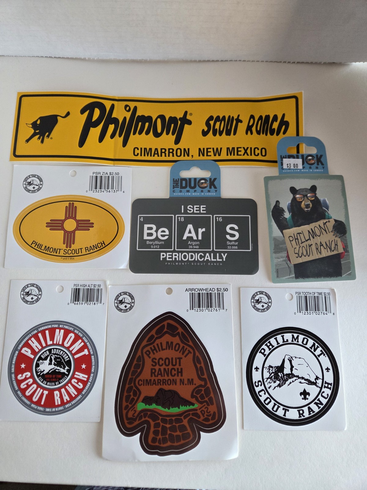Philmont Scout Ranch Stickers Set Of 7