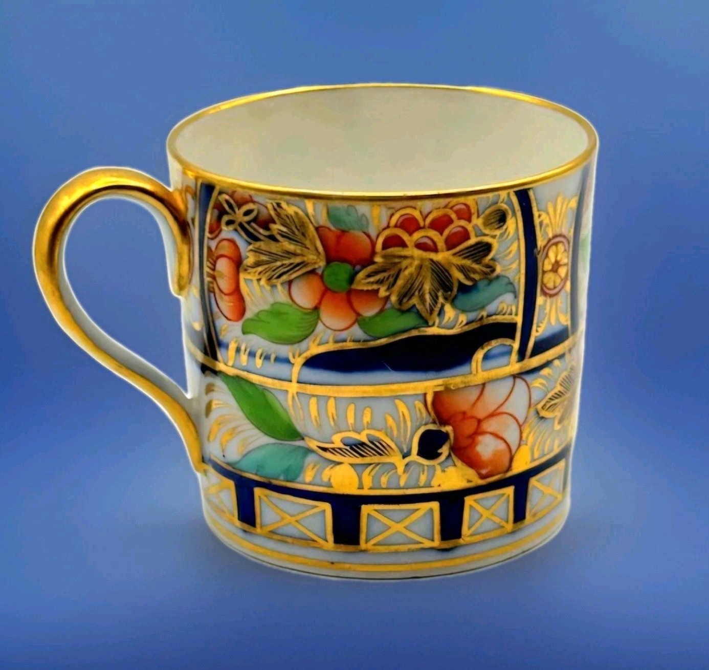 Antique Early 19thC English Worcester Imari Porcelain Coffee/Tea Canister Cup 