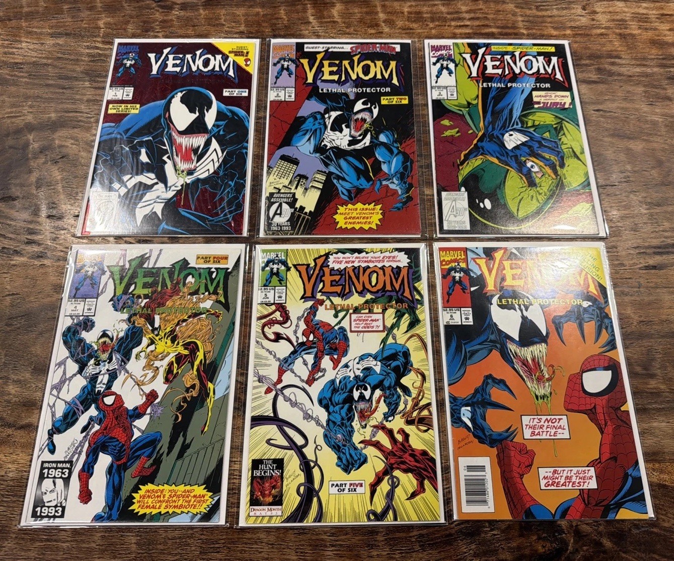 Marvel Comics Venom: Lethal Protector #1-6 Complete Lot (1993) Direct Ed