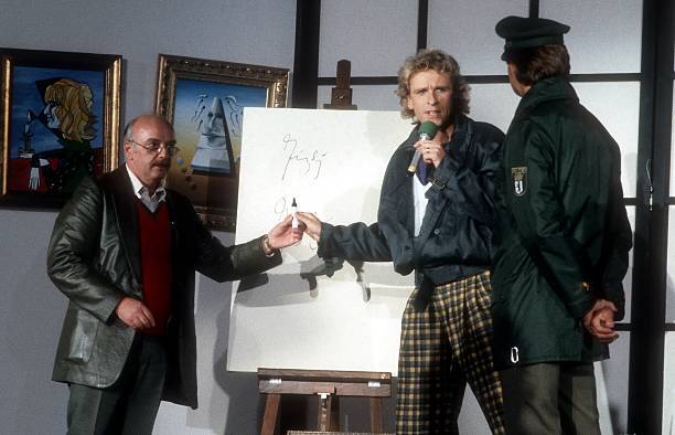 Konrad Kujau, Thomas Gottschalk, Policeman, International Co - 1985 Old Photo