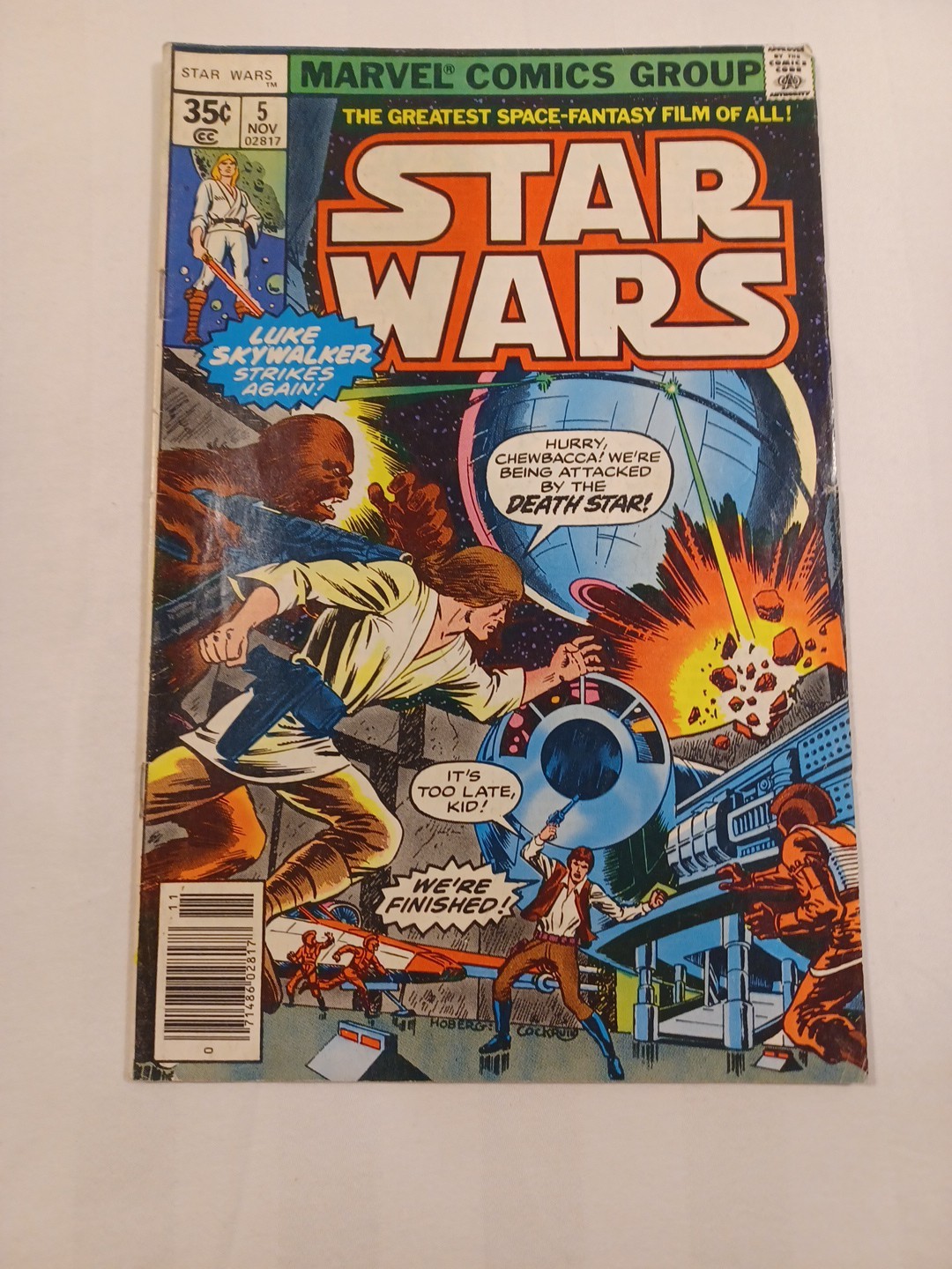 Star Wars #5, 1977, Marvel Comics, 1st Wedge Antilles.