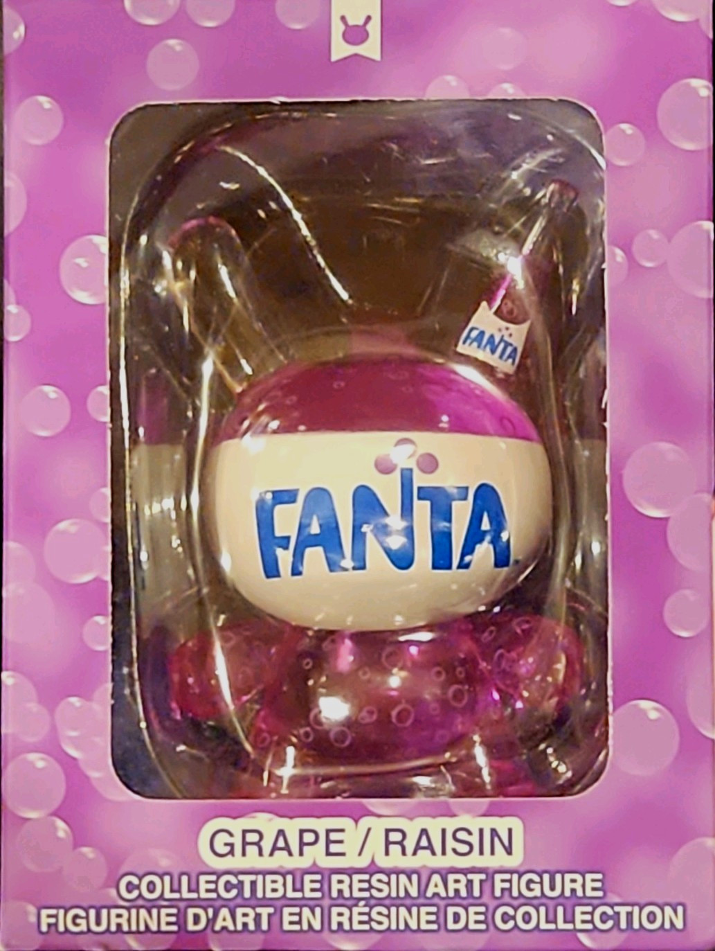 Kidrobot Dunny 3 Fanta Grape Advertising Resin Figurine Boxed Purple/White