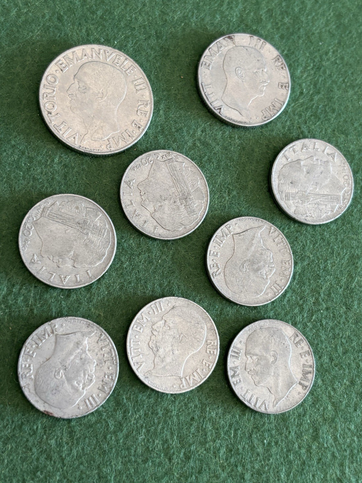 ITALIAN FASCIST WWII COINS SET-Best Price Here ;) Lot-IT1