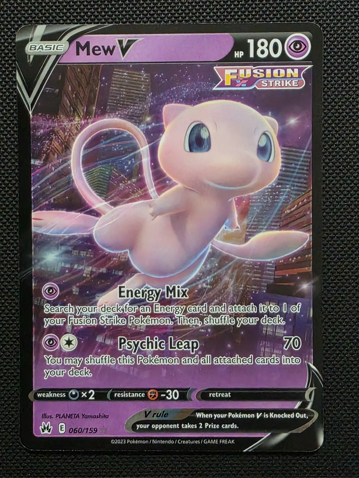 Mew V 060/159 SHSW CZ Pokemon TCG NM EN