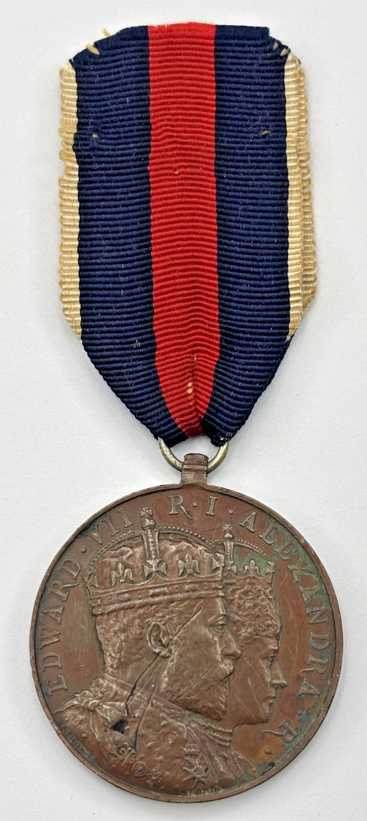 Large Original Hong Kong Colony - Edward VII Coronation Bronze 38mm Medal 1902