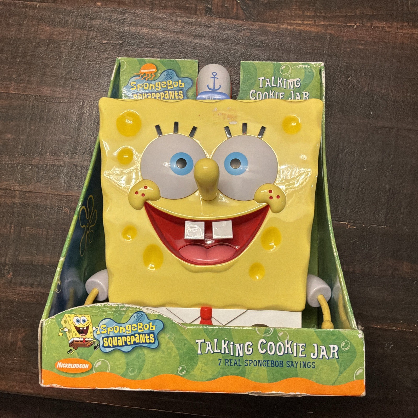 SpongeBob Squarepants Talking Cookie Jar by Nickelodeon Viacom 2003 New In Box