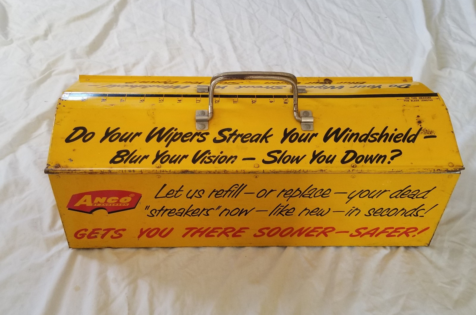 Anco by Anderson Pump Island Windshield Wiper Blade Service Kit Metal Tool Box