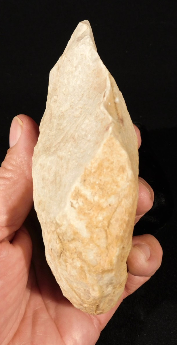 LARGER One Million Year Old Early Stone Age ACHEULEAN Hand AXE Algeria 457gr