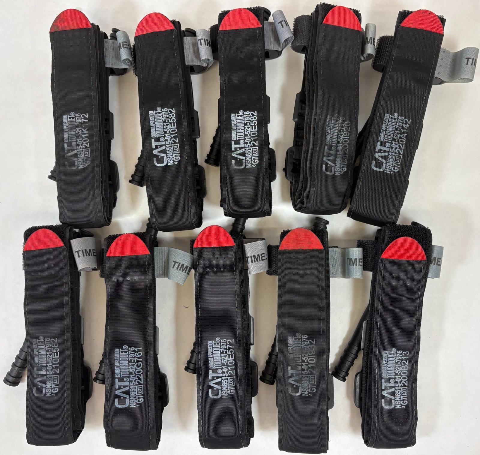 Lot of 10 OPEN North American Rescue NAR Gen 7 CAT Tourniquet