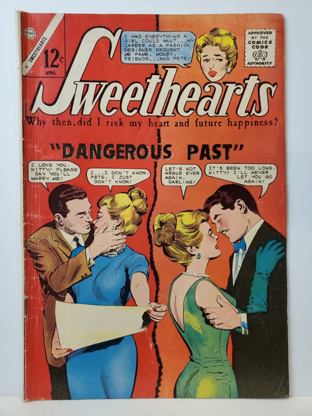 Sweethearts #81 Dangerous Past Joe Gill Dick Giordano Silver 12 C 1965 Charlton