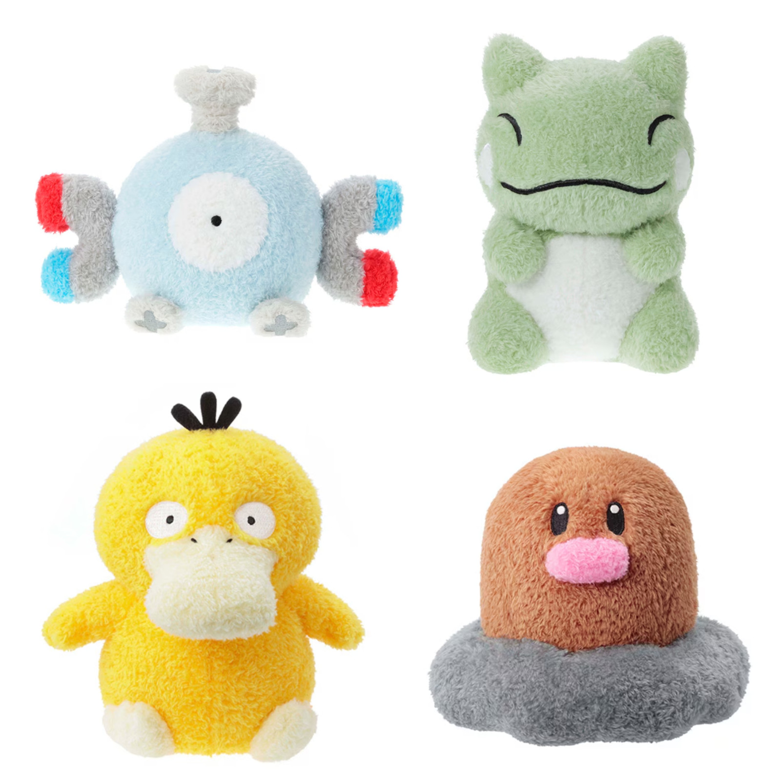 Pokemon Magnemite Substitute Diglett Psyduck Plush Moko Moko Petit 4pc Gift PSL