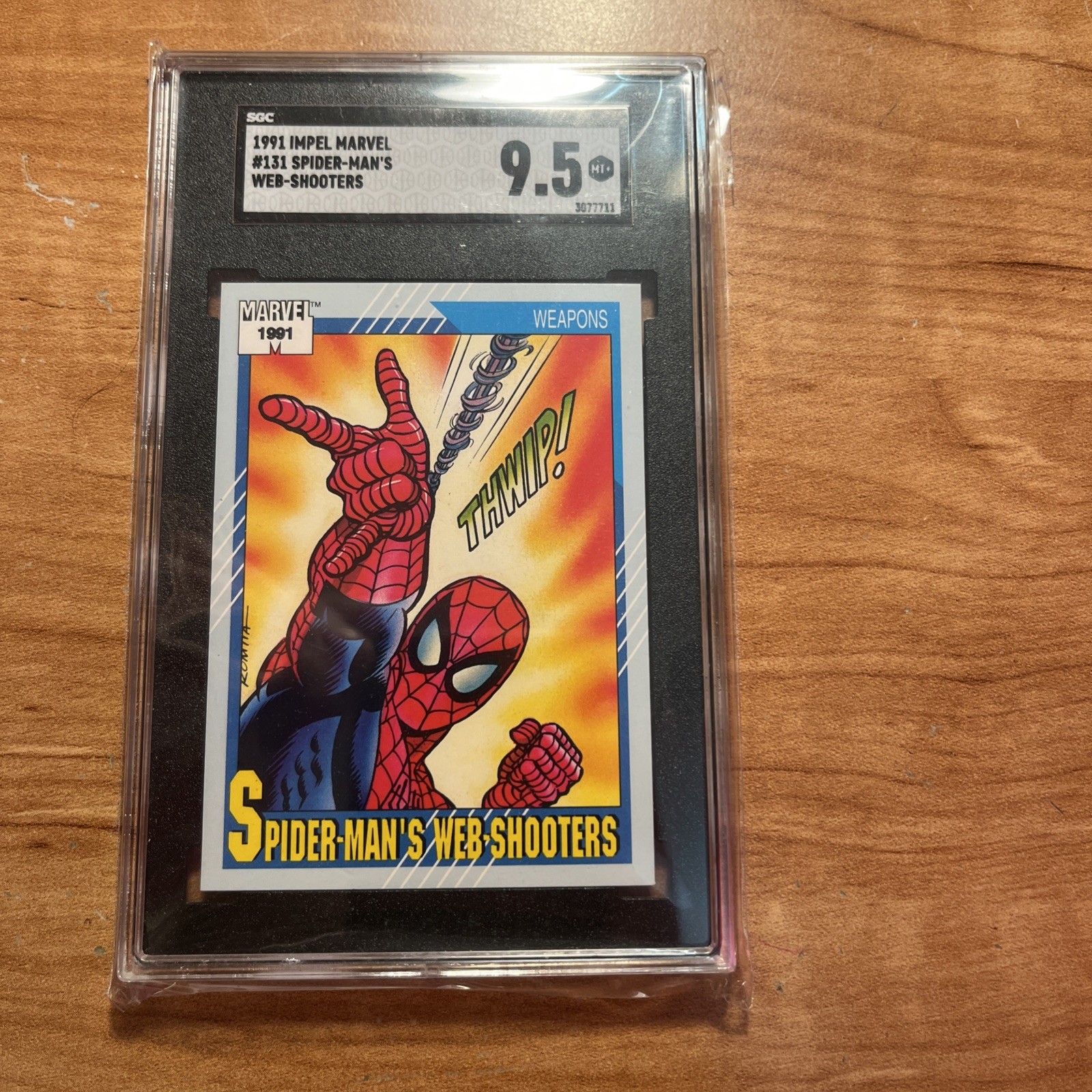 1991 Impel Marvel Universe Series II Weapons Spider-Man #131 SGC 9.5 Mint+ 3g8