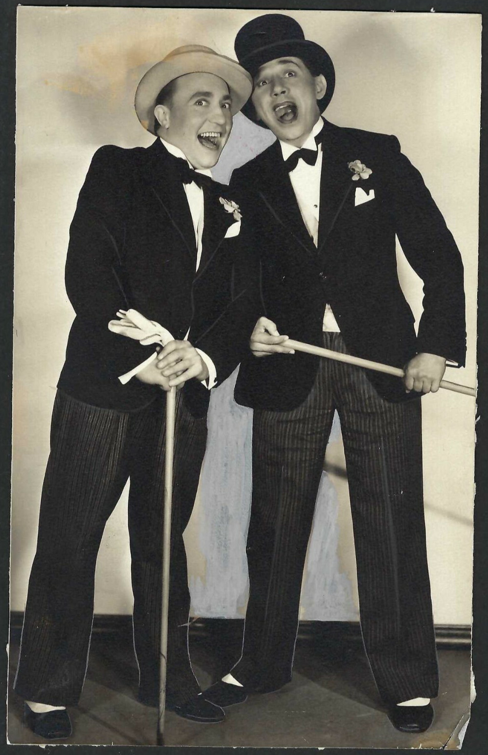 OLE OLSON + CHICK JOHNSON VINTAGE ORIGINAL PHOTO HOLLYWOOD 1931 STUNNING MOVIE