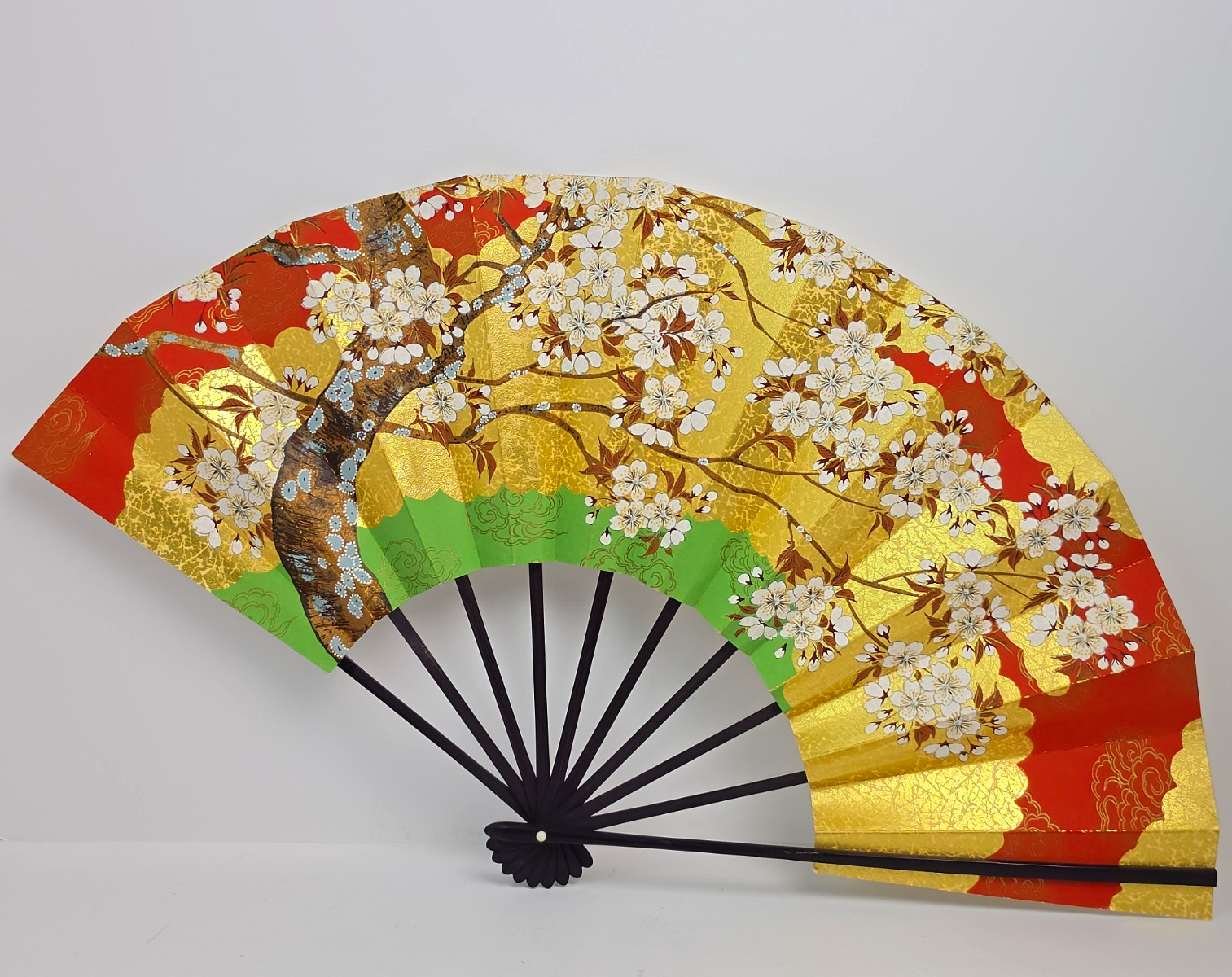 Vintage Japanese Fan Sensu Mai Ogi 10.5\