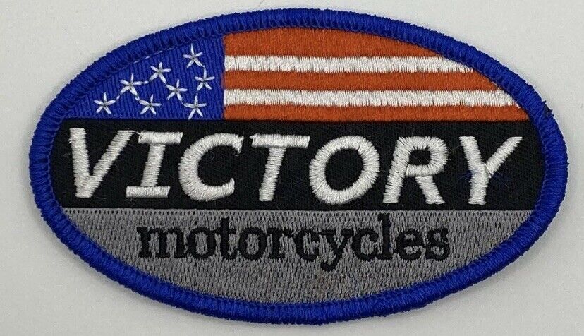 Victory Motorcycles American Flag Patriotic Patch Vintage Style Retro Hat Cap