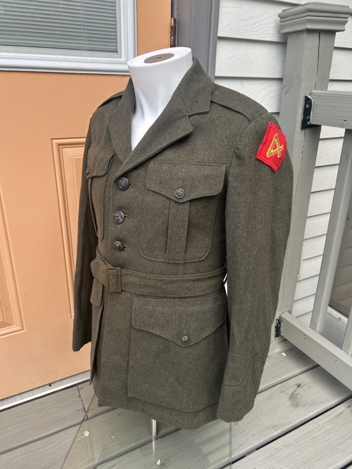 ID'd WW2 WWII USMC Navy Corpsman Bronze Star Saipan Iwo Jima Uniform Jacket