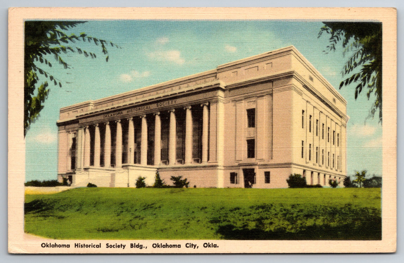 Vintage Postcard OK Oklahoma Historical Society Bldg c1948 -828