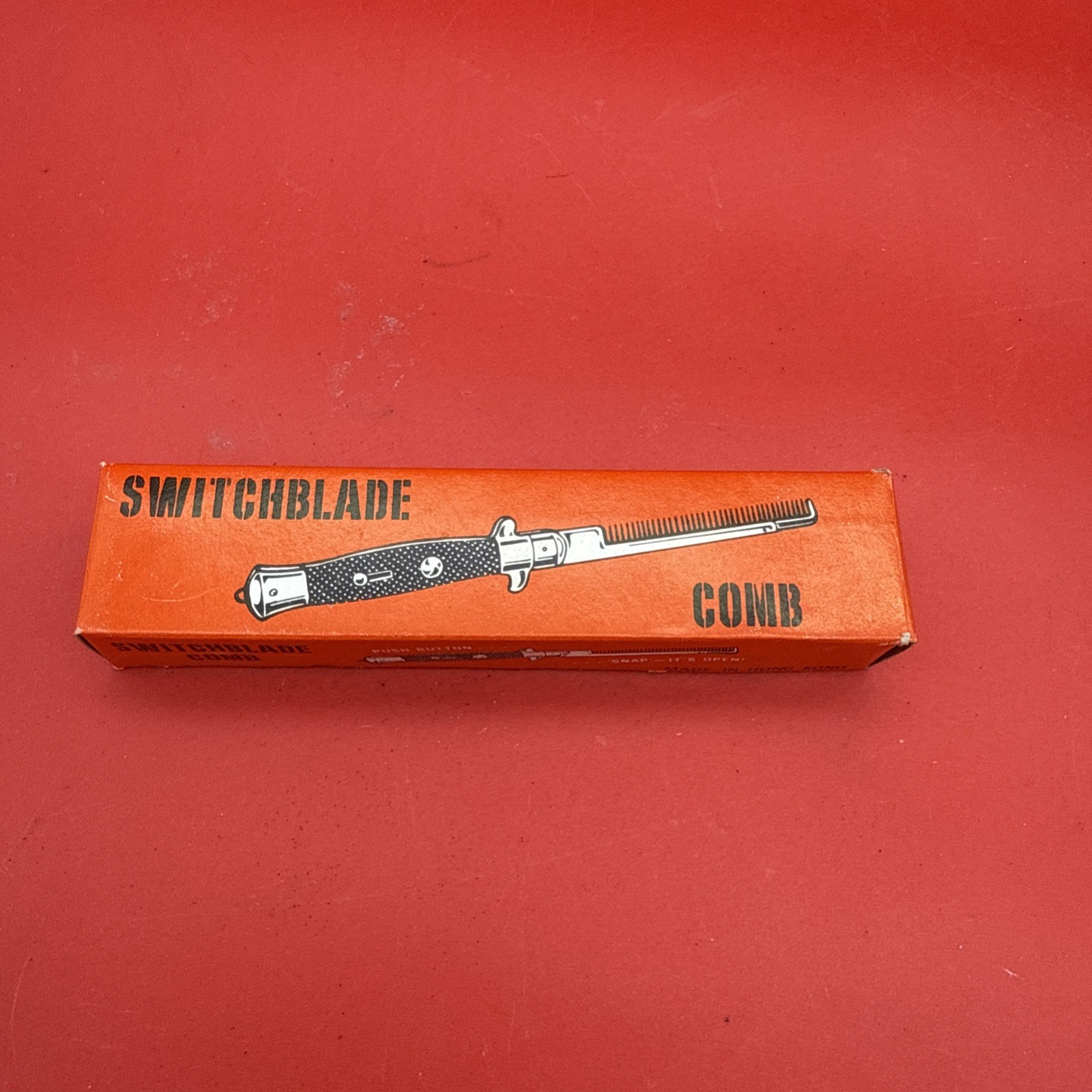 Vintage 1980 Switchblade Folding Pocket Comb Hong Kong Adult Novelty Vintage 1980 Switchblade Folding Pocket Comb Hong Kong Adult Novelty