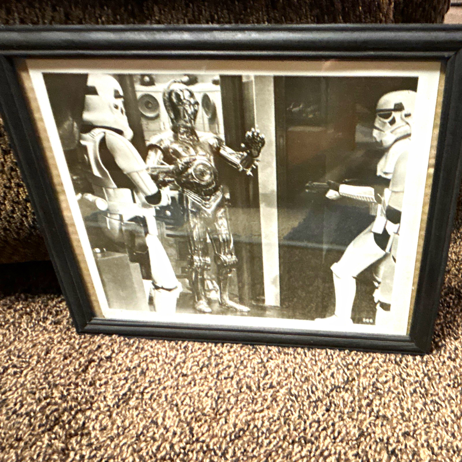Star Wars Framed Black & White Print - C-3PO and Stormtroopers Star Wars Framed Black & White Print - C-3PO and Stormtroopers