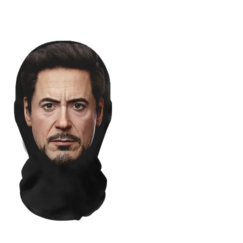 New Halloween 3D Printed Full Face Visual Mask Realistic Celebrity Performer