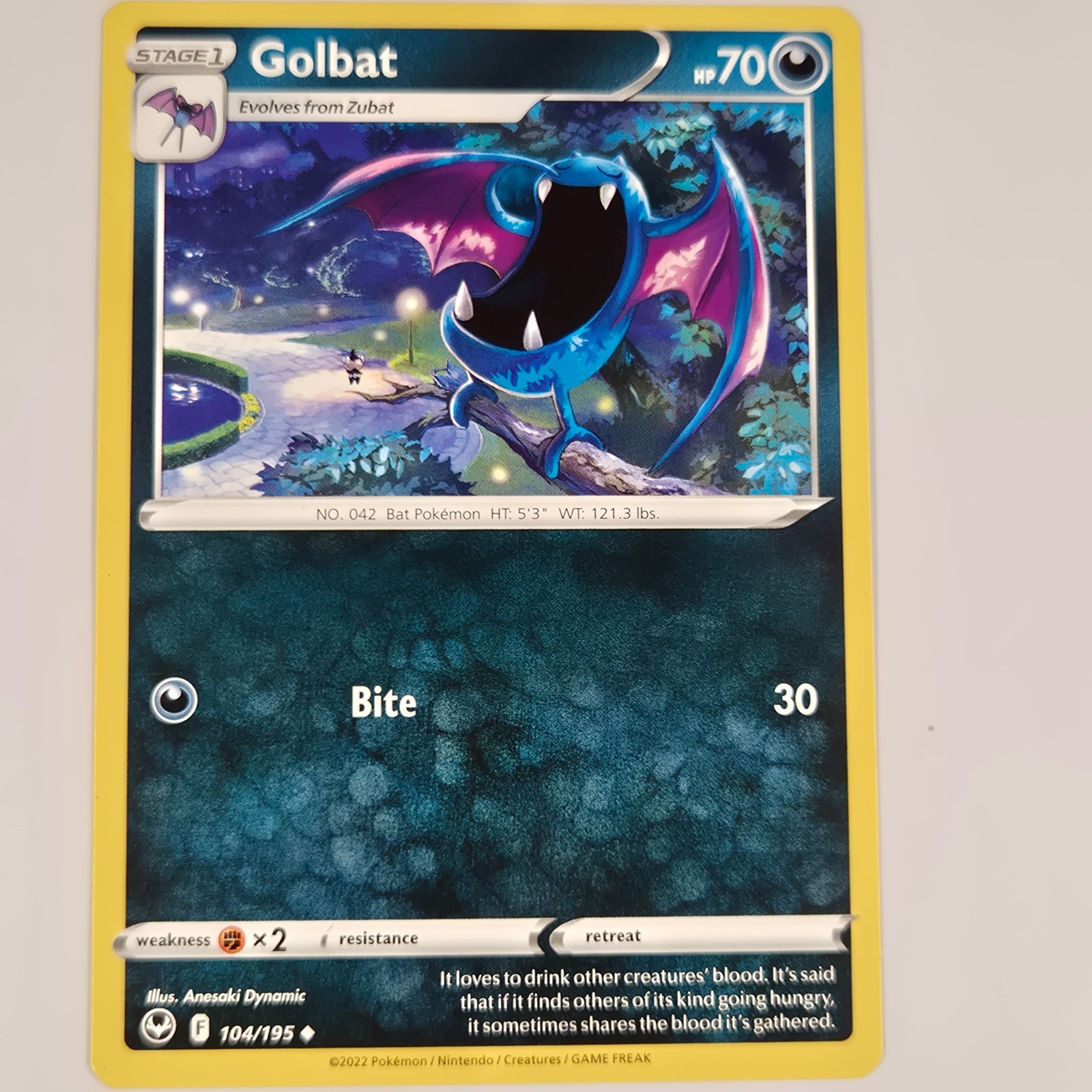 Golbat 104/195 SWSH12: Silver Tempest Uncommon Anesaki Dynamic
