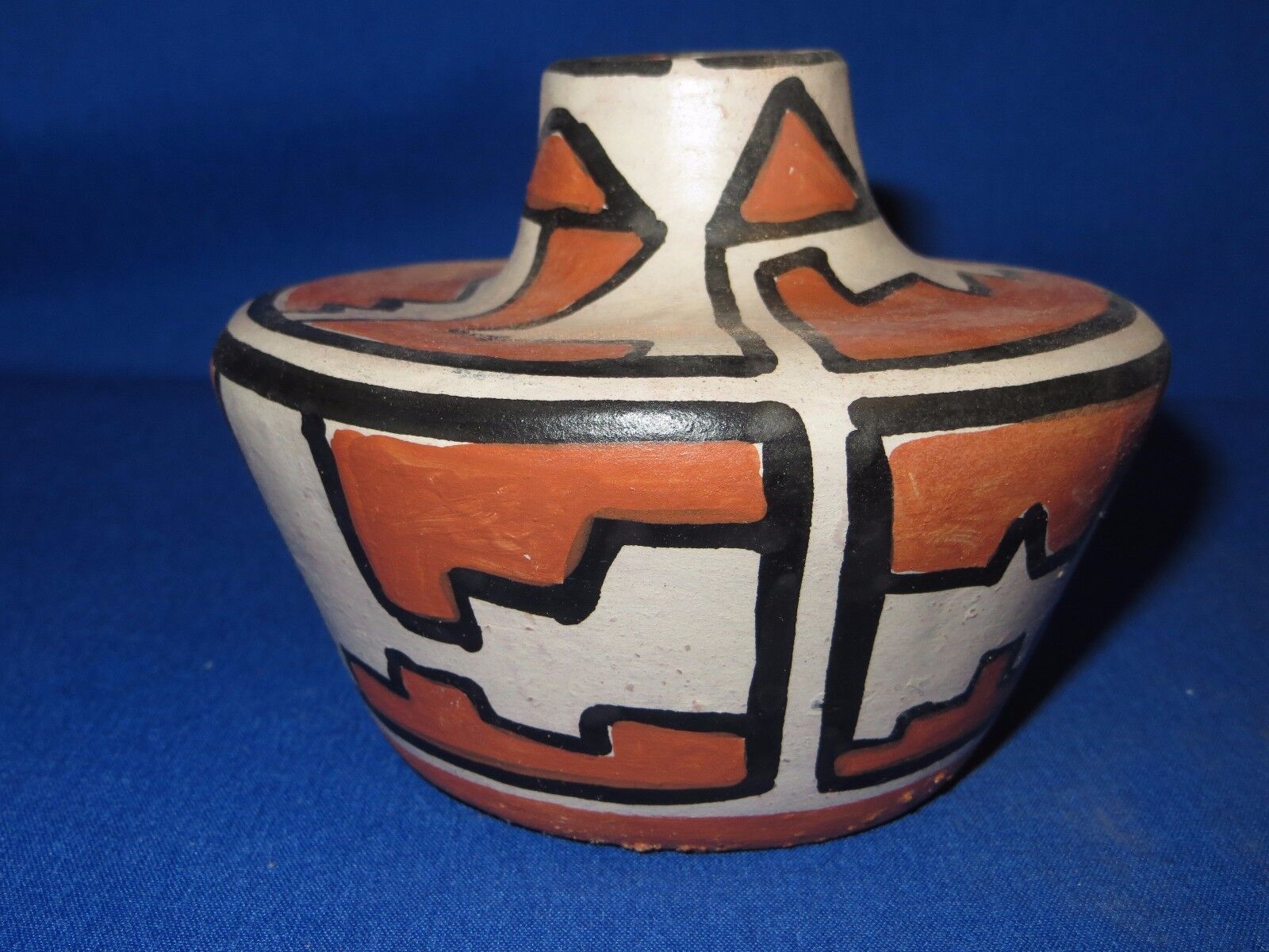 Kewa (Santo Domingo) Ancient Design Hand Formed Pottery Bowl by Robert Tenorio