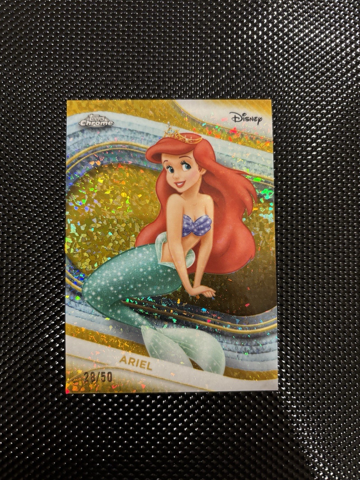 2025 Disney Topps Chrome The Little Mermaid Ariel #58 Numbered 28/50