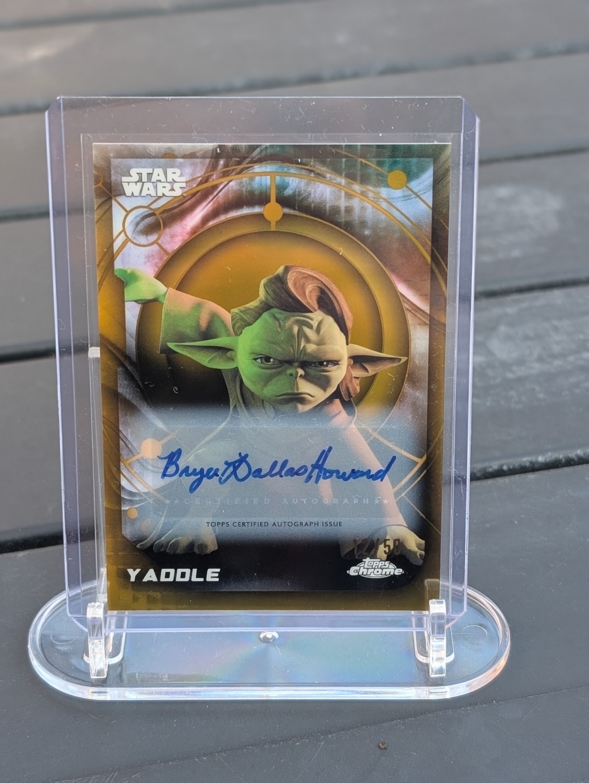 2026 Topps Chrome Star Wars Yaddle Bryce Dallas Howard Auto Autograph /50