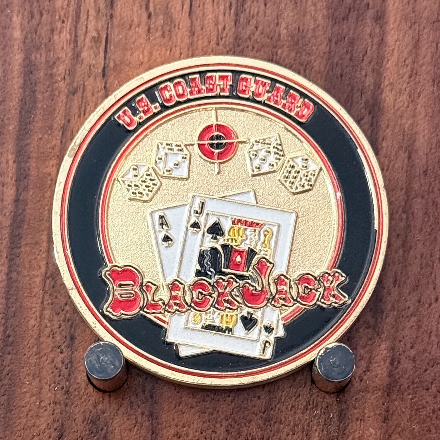 US Coast Guard Atlantic City Air Station Blackjack Challenge Coin  W#14